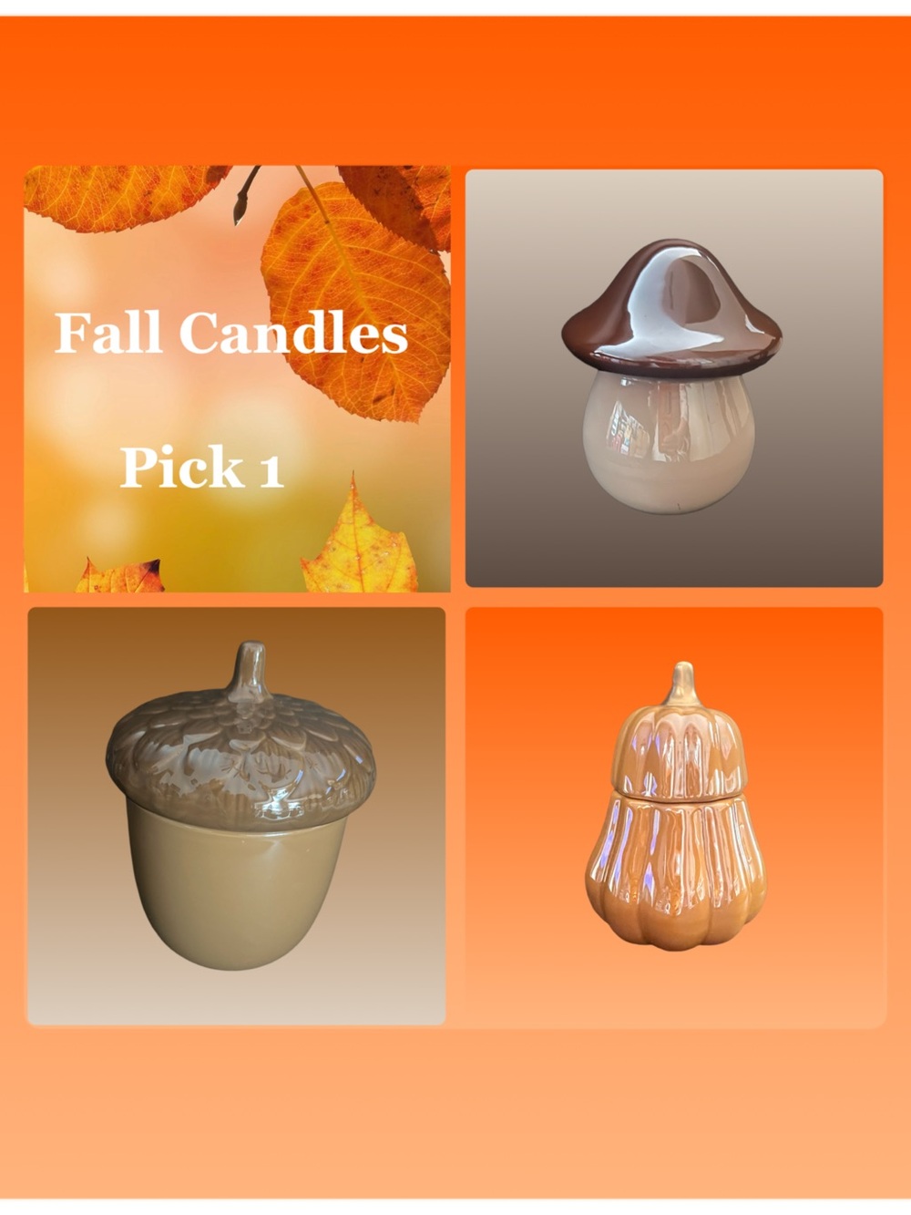 Fall Scented Candles – Pick 1